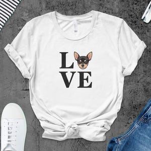 Love Chihuahua Shirt, Cute Dog Lover Gift, Unique Chihuahua Apparel, Funny Dog T-Shirt, Adorable Pet Owner Tee, Best Chihuahua Merch