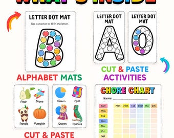 Back to School Preschool Bundle for Ages 3–4 | 500+ Printable Worksheets