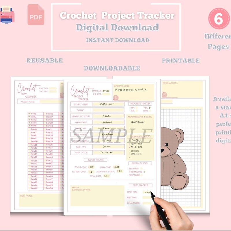 Crochet Project Tracker - Etsy