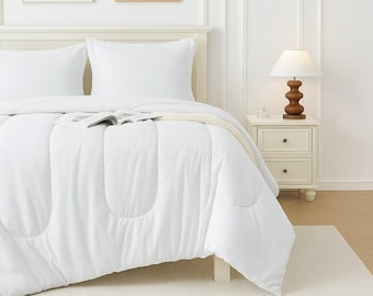Beddora 3-Piece Ultra-Soft Comforter Set, All-Season, Wrinkle-Free, Lightweight Microfiber, Hypoallergenic