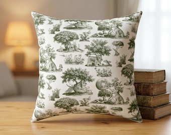 Cojín de sofá con estampado de Schnauzer / Cojín decorativo estilo campestre francés con diseño de perro / Incluye relleno
