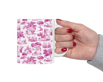 Corgis Toile Tasse | Keramik Kaffee Tee Tasse 11oz oder 15oz | Skurriles Hundeliebhaber Geschenk