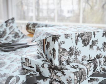 Papel de regalo con estampado de grifones de Bruselas / Papel de regalo original para amantes de los perros