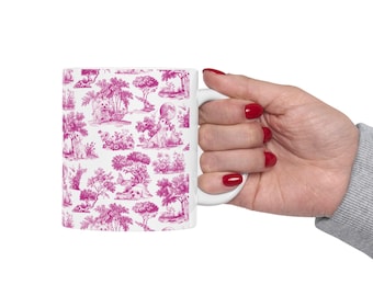Toile Becher | Keramik Kaffee Tee Tasse, 11oz - 15oz | Skurriles Hundeliebhaber Geschenk