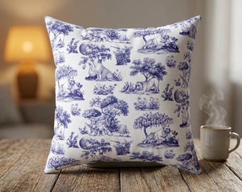 Cojín de sofá con estampado de bulldog inglés / Cojín decorativo con diseño de perro / 8 opciones de color, incluye relleno.