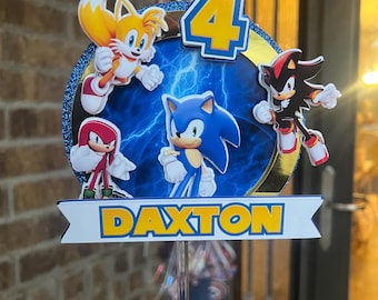 Sonic the Hedgehog + Friends Custom Cake Topper