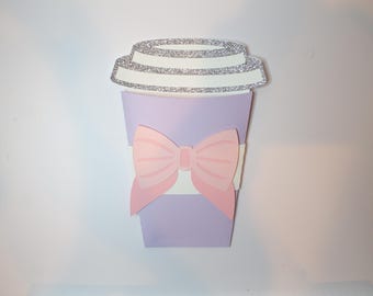 Custom Coffee Cup Gift Card Holder