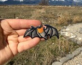Fruit Flying Fox Bat Magnet: Gift for animal lovers, vet techs, zookeepers, teachers cute non AI magnets for locker or fridge