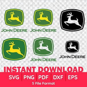 John Deere - SVG - Ready to use for Cricut - Transparent Background - High Resolution