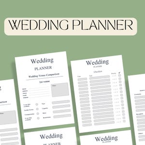 Bundle Wedding Planner Template Bundle, Wedding Checklist, Engagement Party Binder, Wedding Itinerary, Wedding Day Binder
