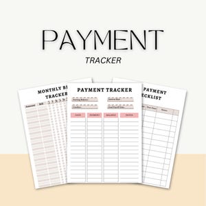 Payment Tracker Spreadsheet Template. Printable Client Payment History Log. Printable Client Fee Payment Tracker budget planner