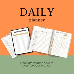 Digital Planner Daily Weekly Organiser| Planner, Undated Planner, Digital Calendar, Daily, Weekly, Monthly Journal, 2025 Digital Planner