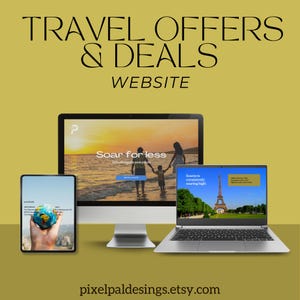 Travel Agent Website Canva Template for Travel Advisor Service based Booking Website Travel Agency Website Design Minimalist Service Website