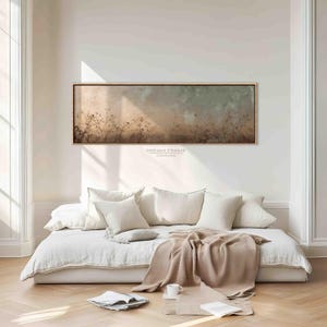 Japandi Wall Art – Minimalist Neutral Canvas, Wabi Sabi Nature Painting for Modern Home