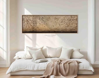 Japandi Wall Art – Wabi Sabi Minimalist Neutral Canvas, Modern Zen Nature Decor