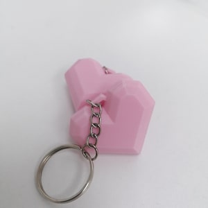 Chunky Heart Keychain
