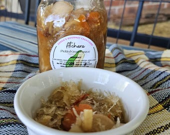 Papaya verde encurtida (Atchara filipina)