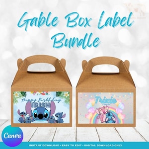 Lilo and Stitch Gable Box, Lilo and Stitch Gable Box Bundel, Lilo and Stitch Feestartikelen, Lilo and Stitch Verjaardagsbedankjes, Candy Box
