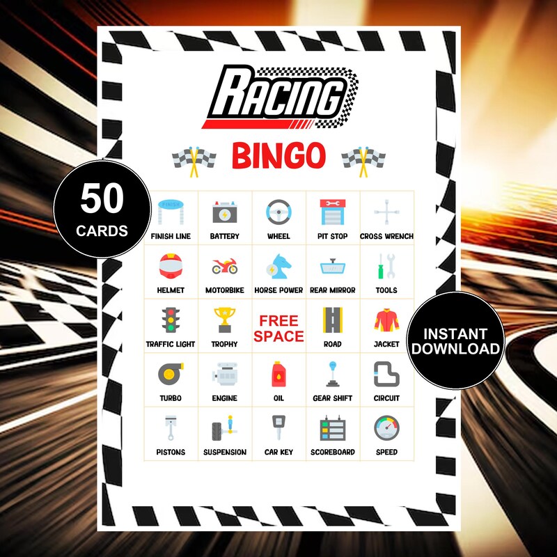 Formula 1 Bingo - Etsy UK