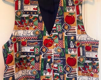Vintage Teacher Themed Vest