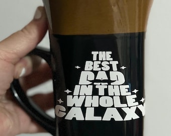 Bästa pappa i galaxen-mugg – Rolig fars dag-present, Star Wars pappa-kaffekopp, present från barn