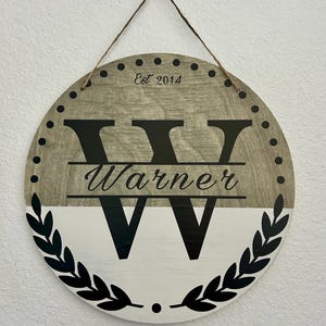 Custom Family Name Sign – Personalized Wood Wall Decor with Established Date – Ideal Gift for Weddings, Anniversaries, or New Home