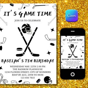 Funny Gaming Party Birthday Invitation Sport Theme Party Birthday Evite Boys Invitation Invite for Birthday Instant Canva Download