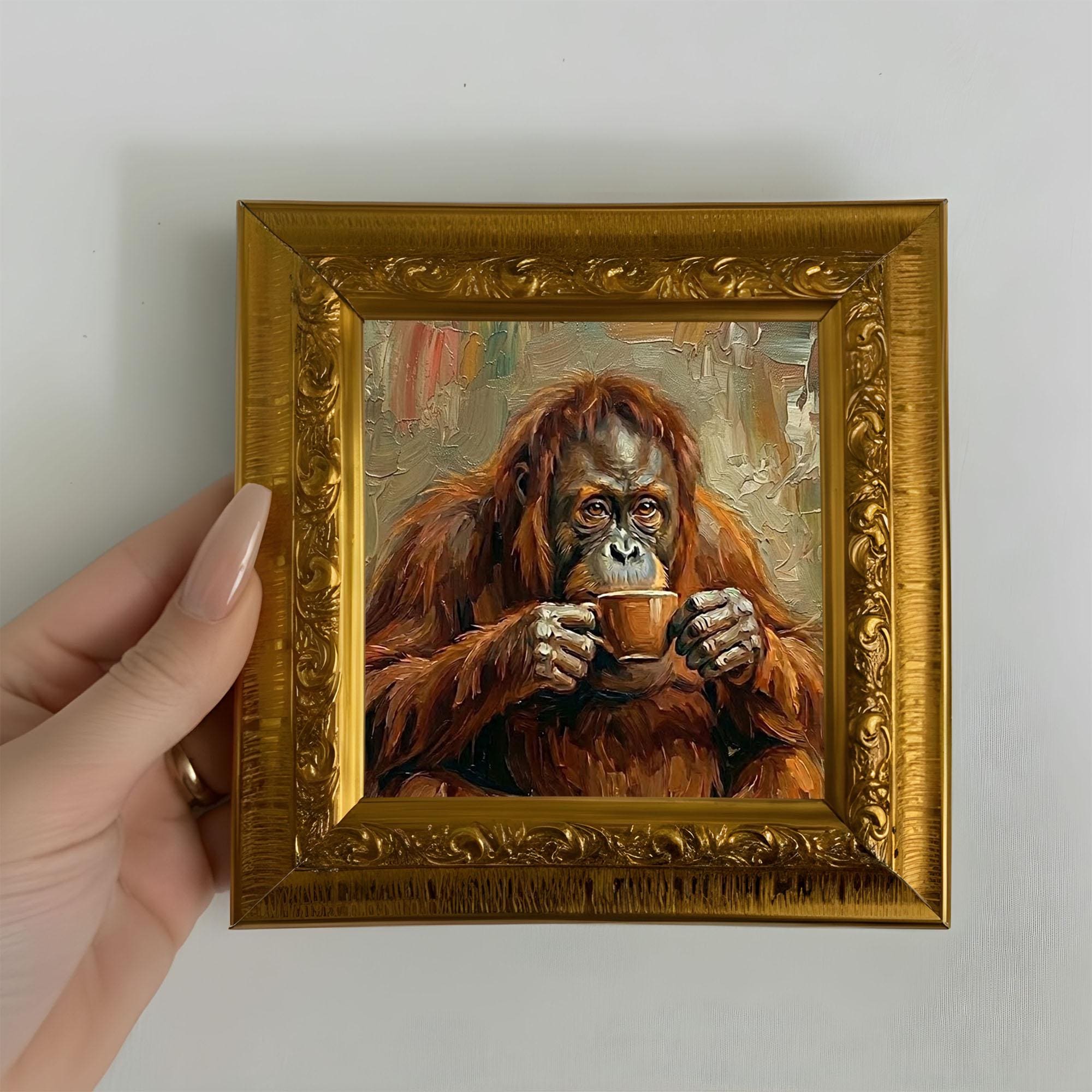 Orangutan painting - Etsy 日本