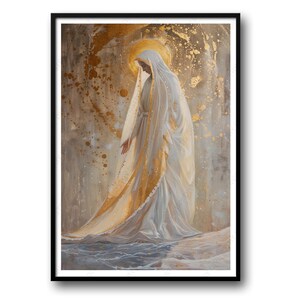 Mother of Jesus | Modern Religious Wall Art | Digital Download | Gift Trendy | Christian Religious | LDS Painting
