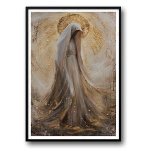 Our Lady | Modern Christian Art | Living Room Home Decor | Digital Download | Religious Wall Art | Modern Christian Art