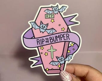 RIP to my Bumper Car Decal Sticker - Super Cute JDM Decal - Automotive