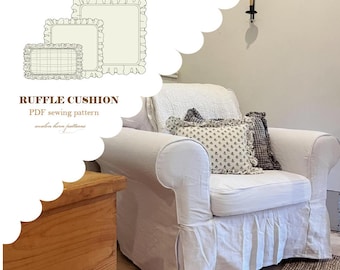 RUFFLE CUSHION sewing pattern