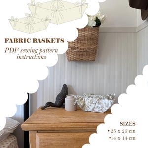 Patrón de costura digital CESTAS DE TELA