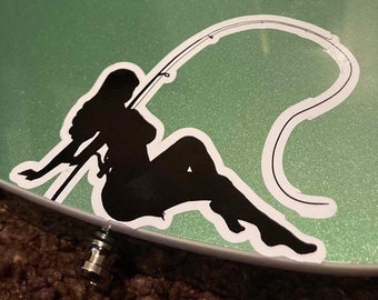 Fishing Woman Mudflap Thicc Girl
