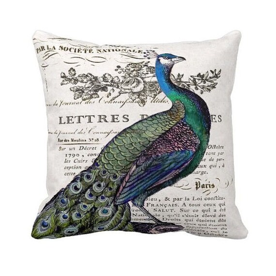 Items similar to Pillow Cover Peacock on Etsy