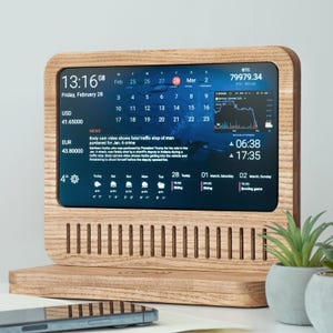 パーソナライズされたスマートディスプレイ、スマートカレンダー、スマート気象ステーション、リアルタイム天気予報、エレガントなデザイン