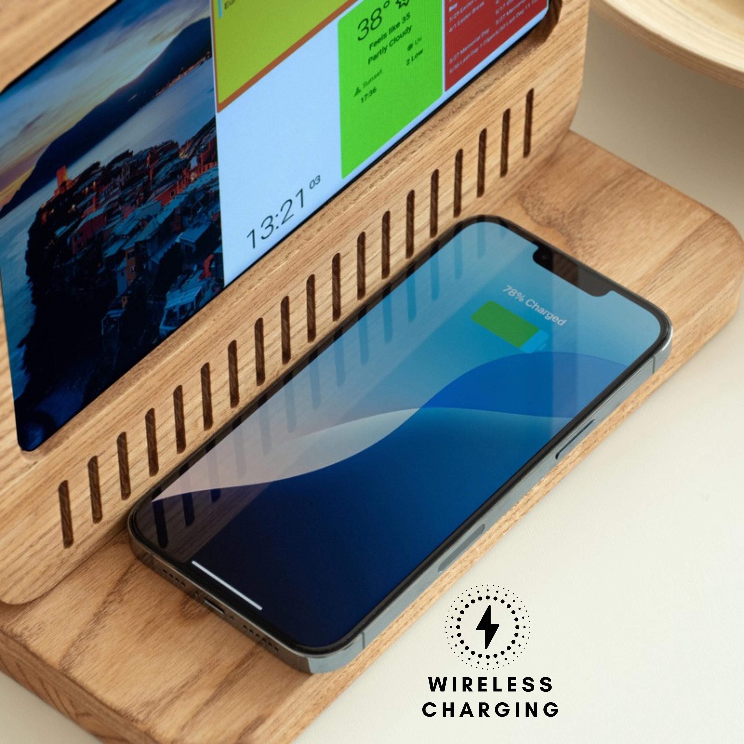 スマートディスプレイ - Wi-Fi DAKBoardディスプレイ、カスタマイズ可能なウィジェット、Qi充電 - Etsy 日本