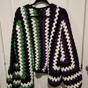 beetlejuice hexagon cardigan
