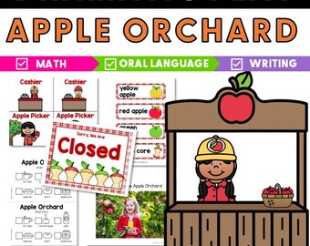 Apple Orchard Dramatic Play Printables for Preschool and Pre-K