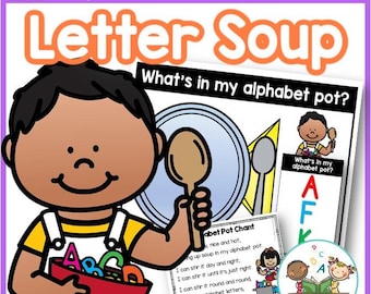Alphabet Soup Literacy Activity | Letter Recognition for Preschool and Pre-K