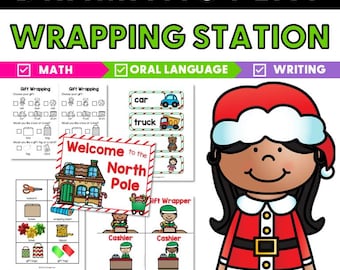 Holiday Wrapping Station Dramatic Play
