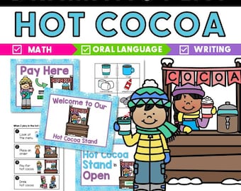 Hot Cocoa Dramatic Play Printables for Preschool and Pre-K