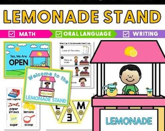 Lemonade Stand Dramatic Play for Preschool and Pre-K