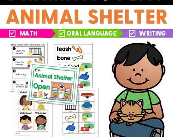 Animal Shelter Dramatic Play Printables for Preschool PreK