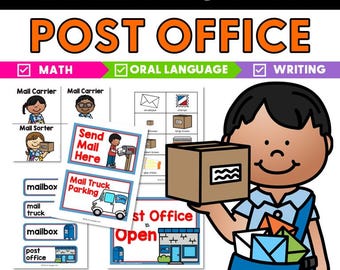 Post Office Dramatic Play for Preschool Pre-K Community Helpers Theme