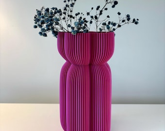 Gerippte Maximalist Pflanzenvase | Funky Eclectic Wohnkultur