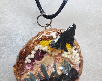 Real Forest Mushroom Pendant #2