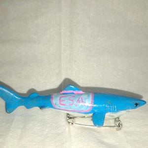Blahaj ESA Shark Pin #2