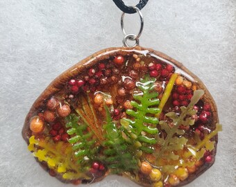 Real Forest Mushroom Pendant #14
