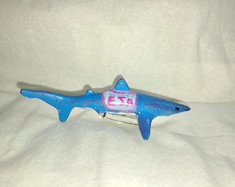 Blahaj ESA Shark Pin #1